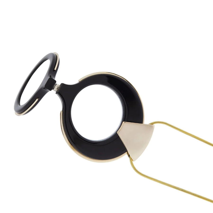 Deco Madrid Black Medallion Glasses Pendant
